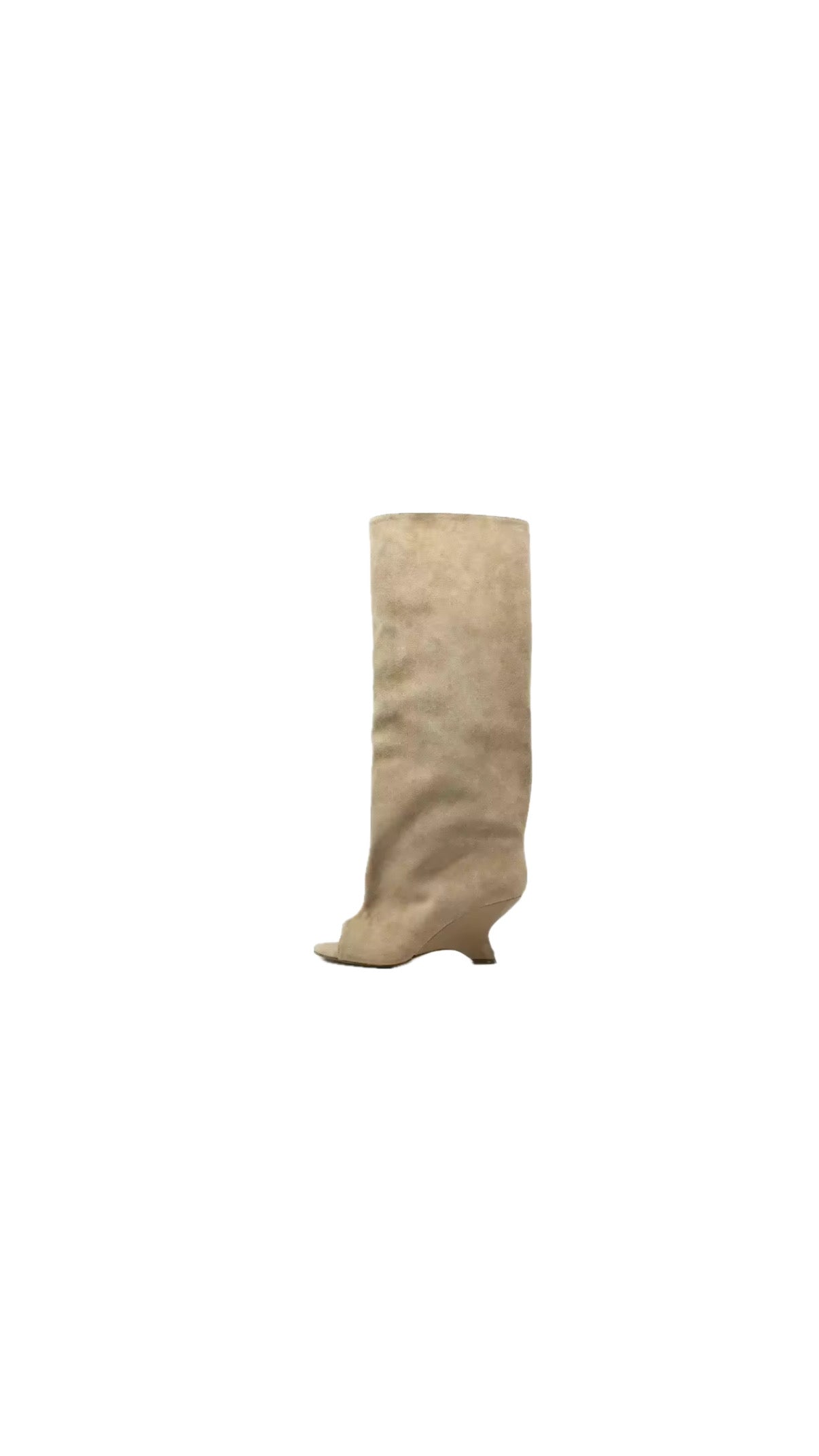 Stivale Alto "Wild" | Beige Scamosciato