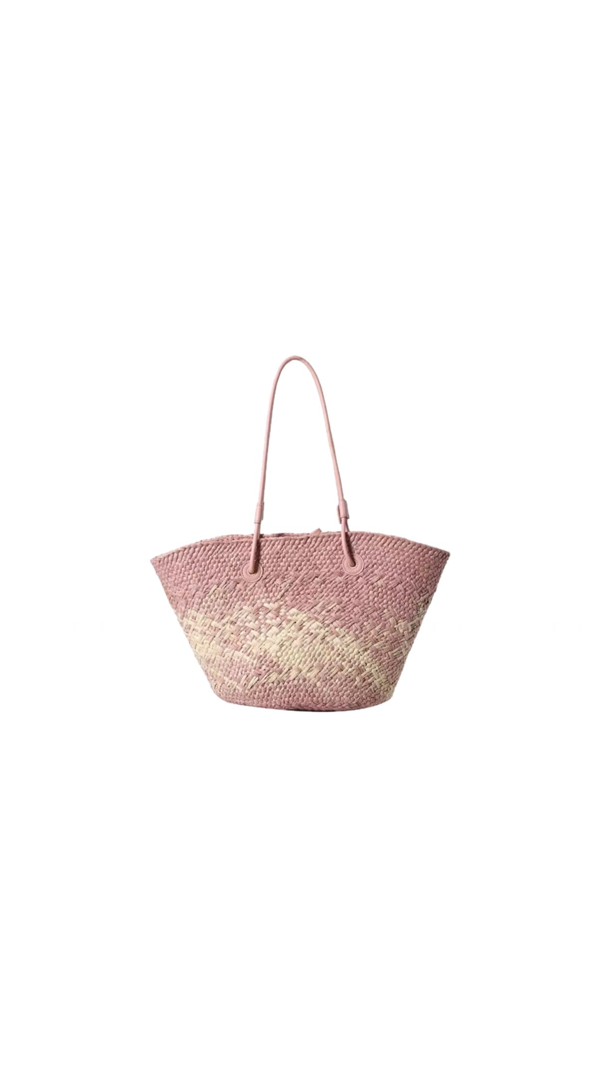 Borsa da Spiaggia in Rafia | Rosa Confetto