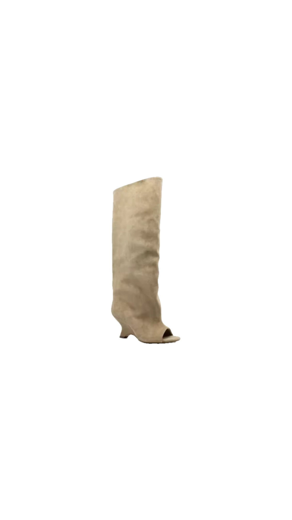 Stivale Alto "Wild" | Beige Scamosciato