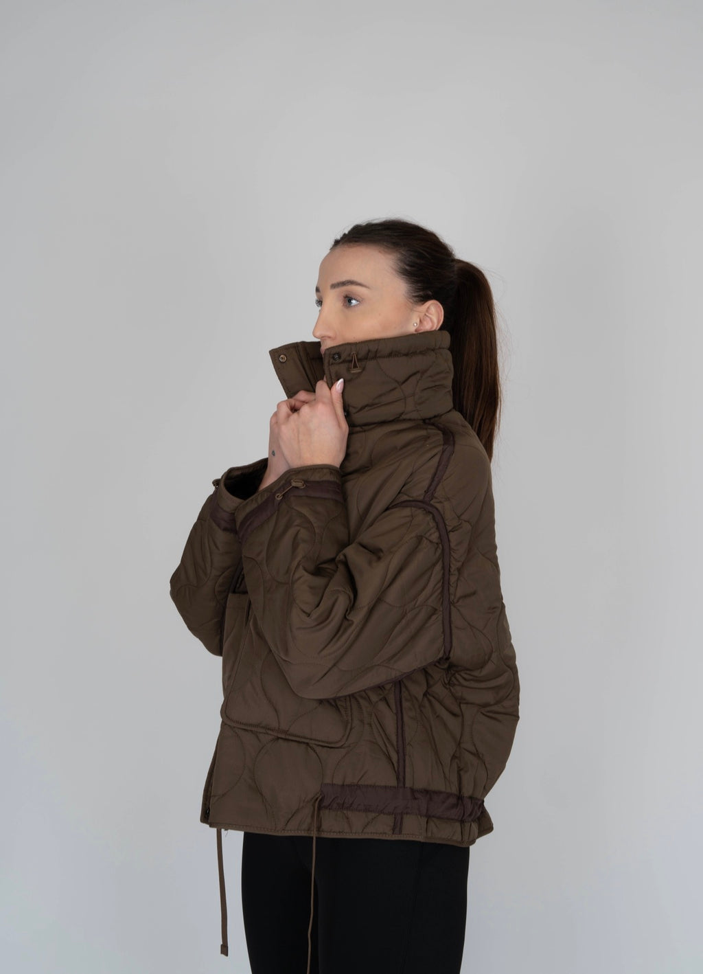 Giacca Puffer | Marrone Scuro