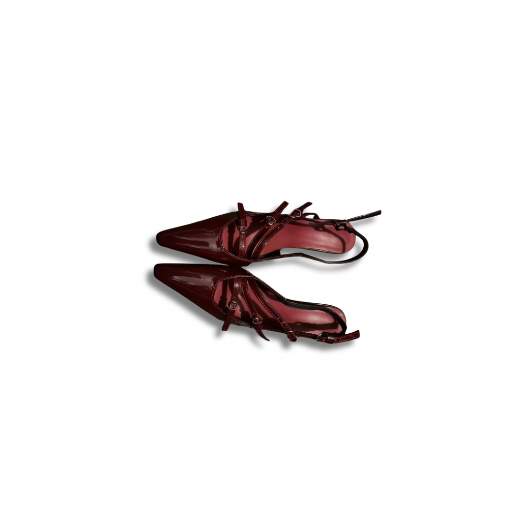 Décolleté Slingback in Vernice | Bordeaux