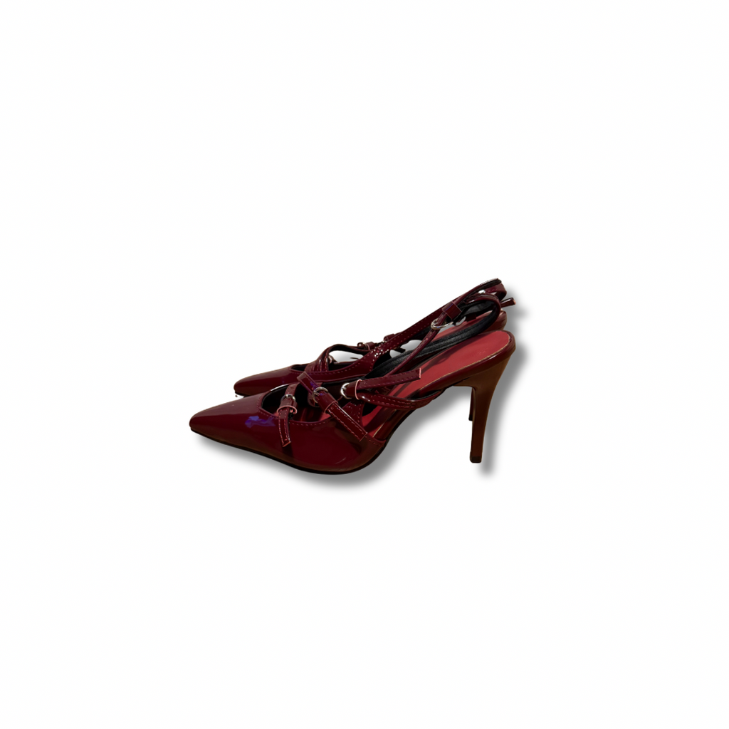 Décolleté Slingback in Vernice | Bordeaux