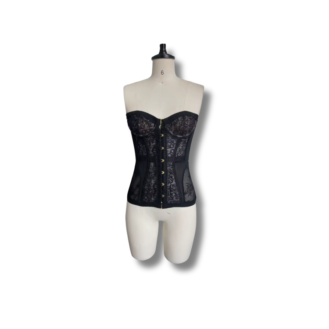 Corsetto Romantica | Nero